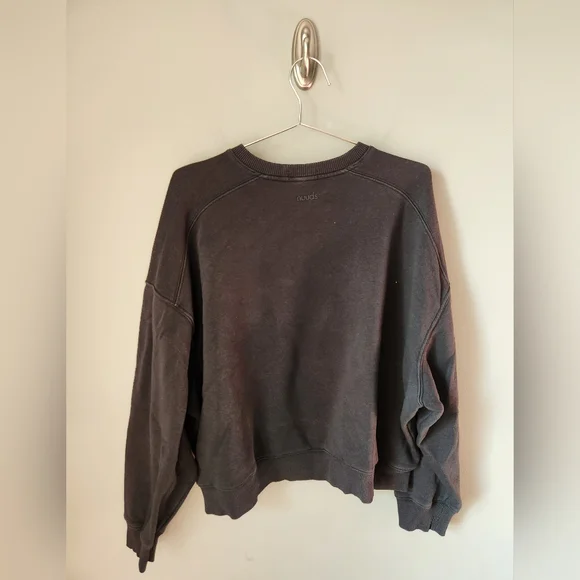 Nuuds Black Crewneck Sweatshirt Women's Size Large - Picture 4 of 10